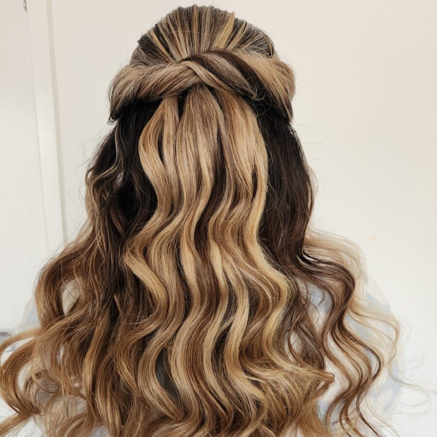half-up-curls-beach-waves